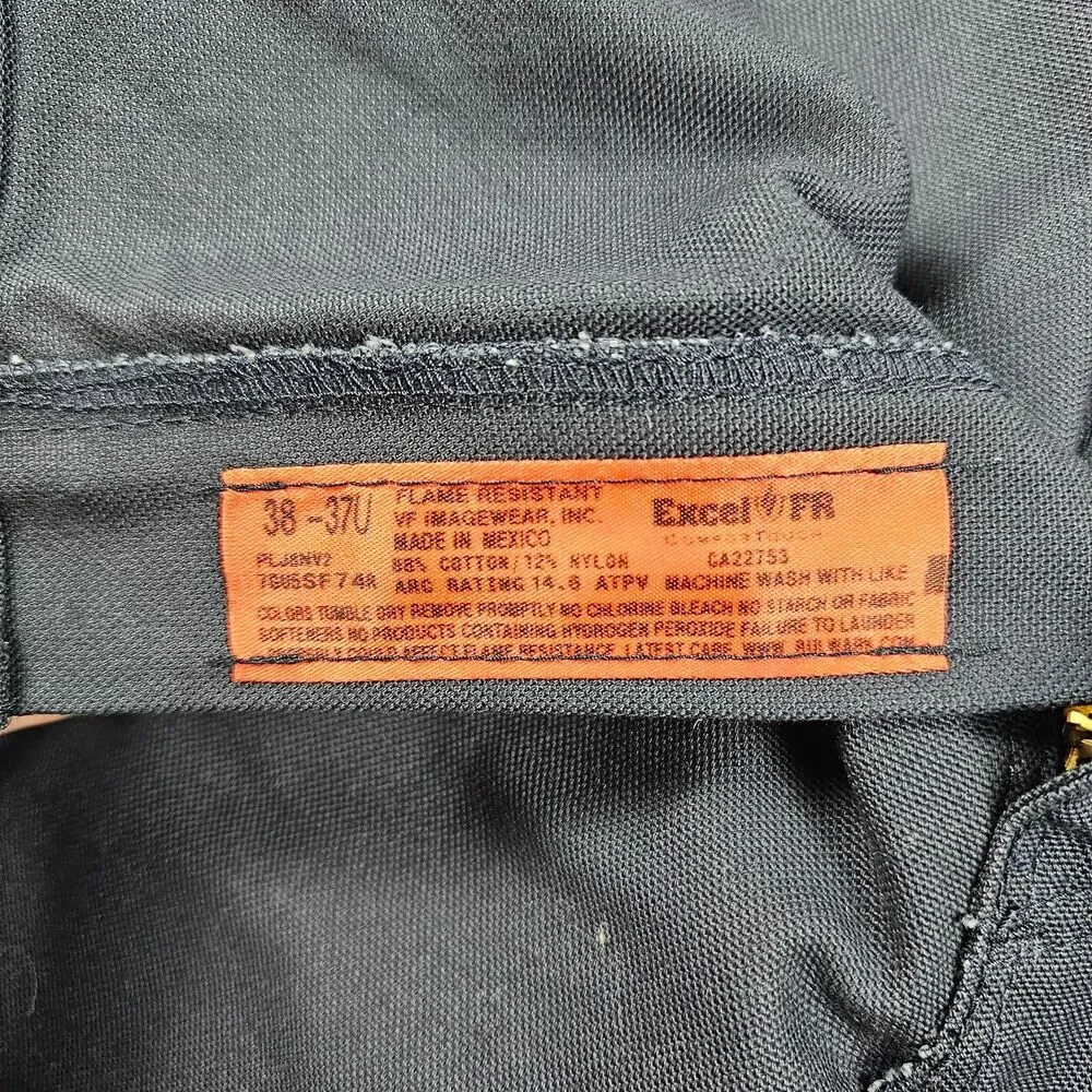 Bulwark FR Pants Mens 36x35* Blue Canvas Carpenter Utility Fire Resistant Welder